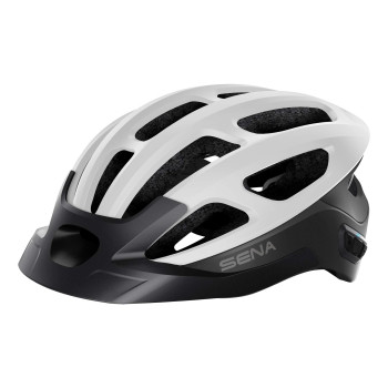 Sena Adult R1 Evo (2022) Smart Cycling Helmet, Matte White, Small Us