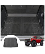 Mabett Cargo Liner Non-Slip Rubber Mat For Ford Bronco Accessories, All-Weather Protection Trunk Mat Fit Bronco 2021 2022 2023 4-Door Black