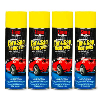 Stoner Car Care 91154-4Pk 10-Ounce Tarminator Tar, Sap, And Asphalt Remover Safe On Automotive Paint And Chrome On Cars, Trucks, Rvs, Motorcycles, And Boats, Pack Of 4