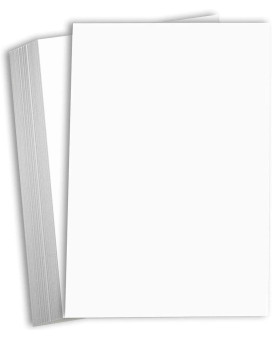 Hamilco White Cardstock Thick 11X17 Paper - Heavy Weight 100 Lb Cover Card Stock 25 Pack