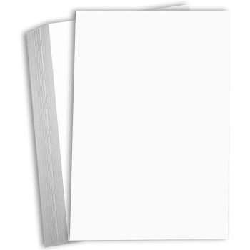 Hamilco White Cardstock Thick 11X17 Paper - Heavy Weight 100 Lb Cover Card Stock 25 Pack