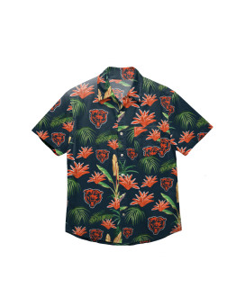 Foco Mens Nfl Team Logo Floral Aloha Tropical Button Up Shirt, Victory Vacay, Xx-Large