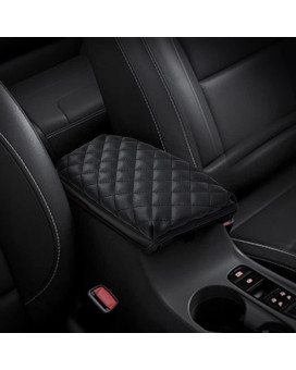 Kmmotors Niro(2017-2022) Center Console Cover, Armrest Cushion, Console Protector, Niro Accessories (Niro, Black)