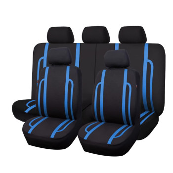 Flying Banner Car Seat Covers Full Set Front Rear Breathable Sport Fashion Bench Split 4060 5050 6040 (Black Beige, Full Set)