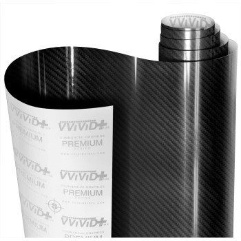 Vvivid Xpo Black Carbon Gloss Tek R 3 Layer 3D Realistic True Carbon Fiber Look Cast Vinyl Wrap (50Ft X 5Ft)