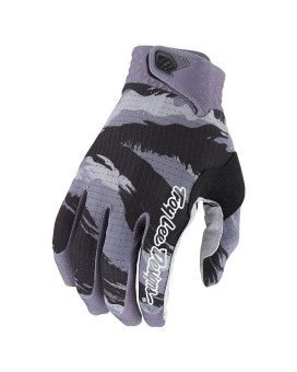 Troy Lee Designs Motocross Motorcycle Dirt Bike Racing Mountain Bicycle Riding Gloves, Air Glove Brushed (Blackgray, Medium)