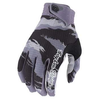 Troy Lee Designs Motocross Motorcycle Dirt Bike Racing Mountain Bicycle Riding Gloves, Air Glove Brushed (Blackgray, Medium)