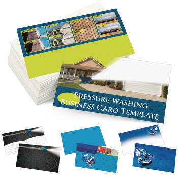 Custom Business Cards Personalized Business Cards For Small Business 300Gsm Matte Paper Front Back Sides Printed 35 X 2 - Pressure Washing Template