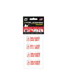 Unleaded Gas Only Sticker, Labels For Fuel Cans, Mowers, Boats, Outdoor Power Equipment - Weather Proof, Extreme Stick, Commercial Grade Labels By Fuel Stickers - Usa Made (2X1 Inch), 40 Labels