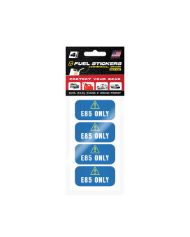 E85 Stickers, Flex Fuel Label For Vehicles, Rental Cars, Fleet Trucks And Suvs - Weather Proof, Extreme Stick, Flex Fuel Decals By Fuel Stickers - Usa Made (2X1 Inch), 48 Labels