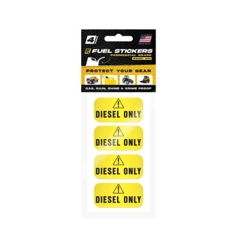 Diesel Only Sticker (Yellow), Labels For Tractors, Construction And Heavy Equipment - Weather Proof, Extreme Stick, Commercial Grade Diesel Labels By Fuel Stickers - Usa Made (2X1 Inch), 48 Labels