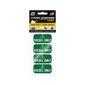 Diesel Only Sticker (Green), Labels For Tractors, Construction And Heavy Equipment - Weather Proof, Extreme Stick, Commercial Grade Diesel Labels By Fuel Stickers - Usa Made (2X1 Inch), 20 Labels