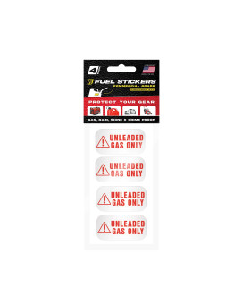 Unleaded Sticker, Unleaded Fuel Only Sticker For Fuel Cans And Outdoor Power Equipment - Weather Proof, Extreme Stick, Commercial Grade Fuel Labels By Fuel Stickers - Usa Made (2X1 Inch), 20 Labels