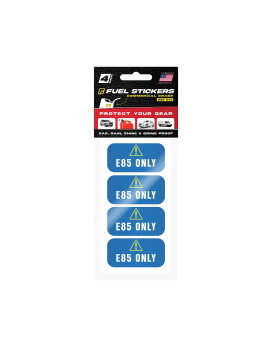 E85 Stickers, Flex Fuel Label For Vehicles, Rental Cars, Fleet Trucks And Suvs - Weather Proof, Extreme Stick, Flex Fuel Decals By Fuel Stickers - Usa Made (2X1 Inch), 20 Labels