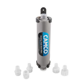 Camco Marine Holding Tank Vent Filter Kit Easy Install Features Granular Activated Carbon (Gac) For Maximum Odor Control (50190) Gray