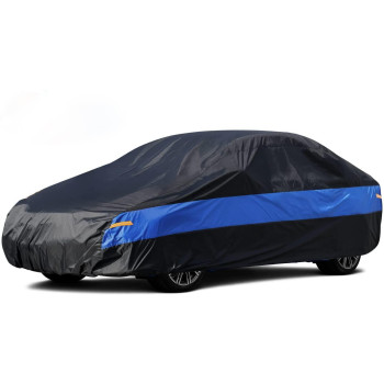 Molebt Car Cover Waterproof All Weather For Automobiles, Universal Fit Audi A4, Toyota Corollaprius, Kia Forte, Hyundai Elantra, Chevrolet Volt, Volkswagen Jetta, Honda Insight, Ford Focus Etc