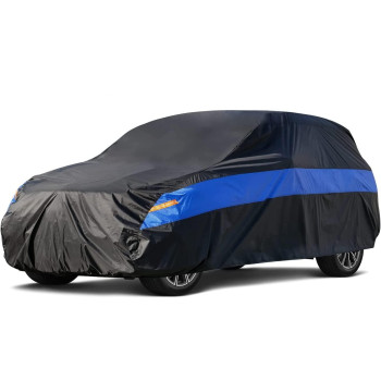 Molebt Suv Car Cover Waterproof All Weather For Automobiles, Universal Fit Audi Q7, Bmw X5, Porsche Cayenne, Honda Pilot, Nissan Pathfinder, Toyota Highlander, Dodge Journey, Kia Telluride Etc