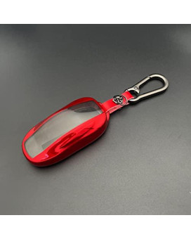 Tandrive Key Fob Cover Holder For Tesla Model X (S Y 3),Red