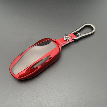 Tandrive Key Fob Cover Holder For Tesla Model Y 3 (S X),Red