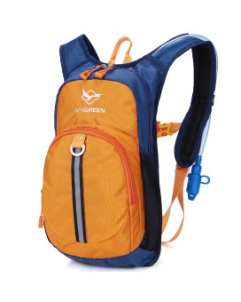 Ivygreen Kids Hydration Backpack, Hiking Backpack For Boys Or Girls With 15L Water Bladder, Orange