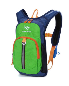 Ivygreen Kids Hydration Backpack, Hiking Backpack For Boys Or Girls With 15L Water Bladder, Green