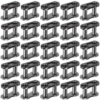 Pagow 30Pcs 25 Chain Master Link Roller, Master Connector Link For Baja Doodle Bug Motovox Mini Bike Harbor Freight Predator 212Cc Go Kart Cart (25 30Pcs)