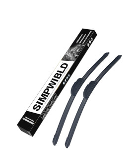 Oem Quality 22+18 Premium All-Season Front Windshield Wiper Blades For Original Equipment Replacement (Set Of 2)