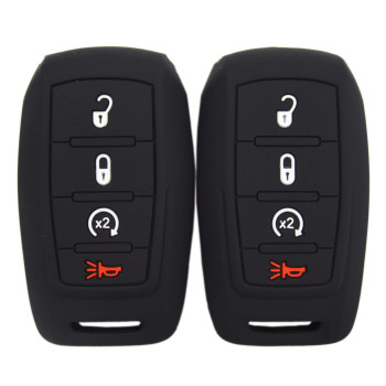 Zorratin Silicone Remote Key Fob Cover Protector For Ram 1500 2500 3500 2019 2020 2021 2022 4 Buttons Key