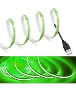 Mdeecob Led Strip Lights Green 164Ft05M Usb Powered 5V Flexible Led Tape Lights With Usb Connector Cri 90 800Lmm 320Ledsm For Indoor And Outdoor Dacor(Green164Ft05M)