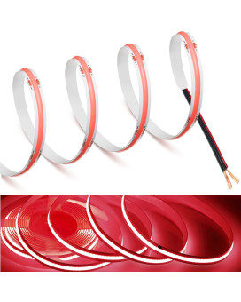 Mdeecob Led Strip Lights Red 492Ft15M Dc12V Flexible Led Tape Lights Cri 90 800Lmm 320Ledsm For Indoor And Outdoor Dacor(Red,492Ft15M)