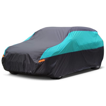 Seazen Suv Car Cover Waterproof All Weather, Outdoor Car Cover For Automobiles, Hail Uv Snow Wind Protection, Compatible With Nissan Pathfinder, Ford Explorer,Toyota Highlander Etc(Length Up To 200)