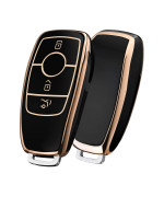 Oatsbasf Car Key Fob Cover For Mercedes Benz, Key Case For E Class S Class Tpu Protective Case (For Benz B 3Keys)