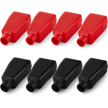 Battery Terminal Covers Battery Terminal Insulating Protector Covers Positive And Negative Cable Covers In Red And Black For Boat Cars (8)