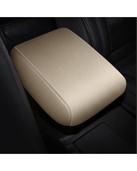 Aomsazto Beige Center Console Cover For 2016-2015 Honda Crv Armrest Pad For Cr V