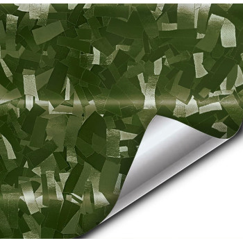 Vvivid Vinyl Camouflage Pattern Wrap Air-Release Adhesive Film Sheets (6Ft X 5Ft, Forest Green Forged Composite Carbon)