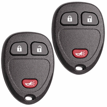 Remote Key Fob Replacement Fits For Chevy Silverado 1500 2500 Tahoe Suburban Avalanche Equinox Gmc Sierra Acadia Yukon Xl 2007 2008 2009 2010 2011 2012 2013 Express Traverse Keyless Entry Control