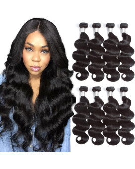 Beauty Princess Body Wave Human Hair 4 Bundles Double Weft 10A Brazilian Hair Bundles (18202224 Inch, 4 Bundles)