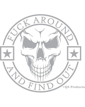 Fafo Skull Decal - Fuck Around And Find Out Color Decal Sticker For Your Car Or Truck Window