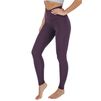 Yogalicious High Waist Ultra Soft Lightweight Leggings - High Rise Yoga Pants - Plum Perfect Nude Tech 28 - 3X