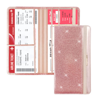 Car Registration And Insurance Card Holder - Leather Vehicle Glove Box Automobile Documents Paperwork Wallet Case Organizer For Id, Drivers License, Key Contact Information Cards With Elastic Band Closure