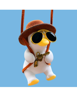 Cute Car Accessories, Swinging Duck Car Hanging Ornament, Rear View Mirror Accessories, Automotive Interior Decorations, Ideal Small Gifts For Women Men Kids