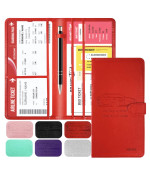 Car Registration And Insurance Card Holder With Magnetic Closure, Leather Vehicle Glove Box Automobile Documents Paperwork Wallet Case Organizer For Id, Drivers License, Key Contact Information Cards