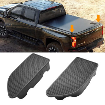 Ttcr-Ii For Gmc Sierra And Chevy Silverado Bed Rail Stake Hole Covers 2019-2023, Truck Bonneau Covers Stake Pocket Plugs For Sierra Denalislesltat4Base And Silverado High Countryltltz (2 Packs)