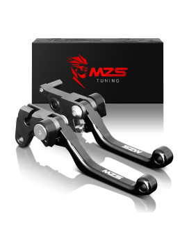 Mzs Black Dirt Bike Brake Clutch Levers Pivot Adjustable Cnc Compatible With Cr80R Cr85R 1998-2007 Cr125R Cr250R 1992-2003 Crf150R 2007-2021 Crf450R 2002-2003 Cr500R 1996-2001