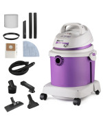 Shop-Vac 4 Gallon 4.5 Peak Hpwetdry Vacuum All Around Ez, Portable Compact Shop Vacuum, 3 In 1 Function With Wall Bracket & Attachments, 5891436