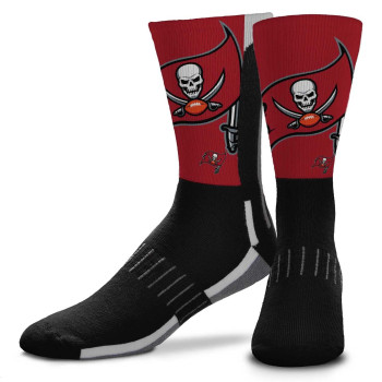 Fbf Nfl V Curve Tampa Bay Buccaneers Socks, Tampa Bay Socks For Men And Women Crew Socks For Game Day (Tampa Bay Buccaneers - Black, Adult Large)