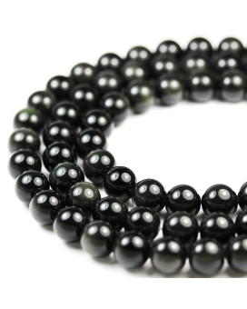 Rainbow Obsidian Stone Beads 4Mm Natural Gemstone Beads For Making Jewellery Energy Healing Crystals Jewelry Chakra Crystal Jewerly Beading Supplies 155Inch About 90-100 Beads