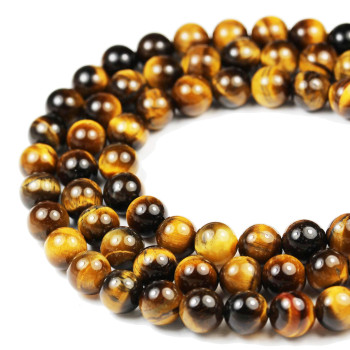 Tiger Eye 10Mm Crystal Beads For Making Jewellery Energy Healing Crystals Jewelry Chakra Crystal Jewerly Beading Supplies 155Inch About 36-40 Beads