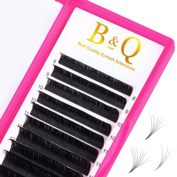 Easy Fan Lashes D-005-11-15Mix Bq Lash Easy Fan Lash Extensions 9 To 25 Mm Bq Easy Fan Volume Lashes C Cc D Dd Curl Volume Lash Extensions Fan Lashes For Eyelash Extensions (D-005,11-15Mix)