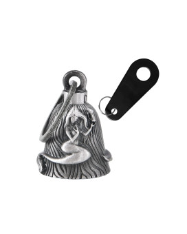 Dream Apparel Motorcycle Bell With Hanger For Biker, Good Luck Biker Bells Motorcycle Accessories, Keychain Luck Bell